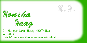 monika haag business card